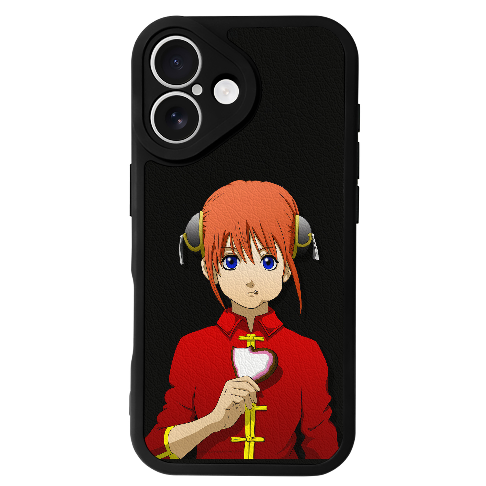 （画像用） ぎんたま 坂田銀時（さかたぎんとき） 神楽 志村新八（しむら しんぱち） GINTAMA Sakata Gintoki Kagura Shimura Shinpachi 【iPhone 16シリーズ対応】シリコンスマホケース（レザー調） 材質：シリコン